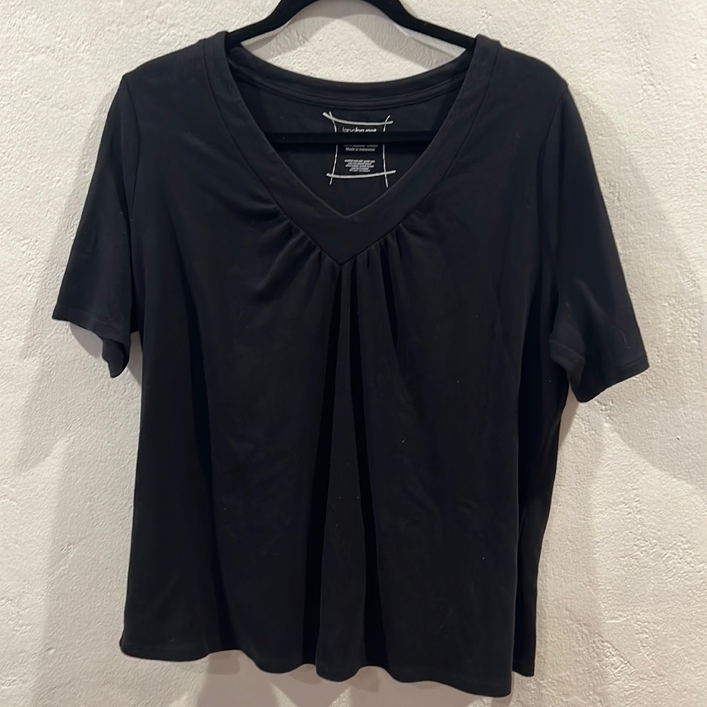 Lane Bryant 3/4 length V Neck Tee